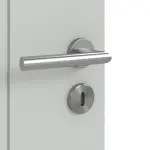 Detailansicht der Oberfläche von Groove 22 ProLine Lack Grau RAL 7035 Doppelflügeltür inkl. Zarge - Hörmann