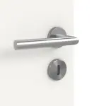 Detailansicht der Oberfläche von Groove 27 LA 24 bandseitig ProLine Lack Verkehrsweiß RAL 9016 Doppelflügeltür inkl. Zarge - Hörmann