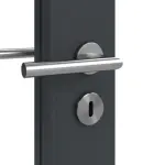 Detailansicht der Oberfläche von Groove 31 LA 27 ProLine Lack Anthrazit RAL 7016 Doppelflügeltür inkl. Zarge - Hörmann