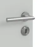 Detailansicht der Oberfläche von Groove 31 ProLine Lack Grau RAL 7035 Doppelflügeltür inkl. Zarge - Hörmann