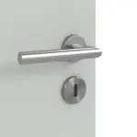 Detailansicht der Oberfläche von Signum 39 Basic Lack Grau RAL 7035 Doppelflügeltür inkl. Zarge - Huga