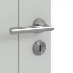 Detailansicht der Oberfläche von Groove 44 ProLine Lack Grau RAL 7035 Doppelflügeltür inkl. Zarge - Hörmann