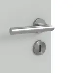 Detailansicht der Oberfläche von Groove 53 ProLine Lack Grau RAL 7035 Doppelflügeltür inkl. Zarge - Hörmann