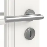 Detailansicht der Oberfläche von Kontur 1 LA Lugano Classic Weißlack Doppelflügeltür inkl. Zarge - Huga