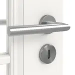 Detailansicht der Oberfläche von Kontur 2 LA Lugano Classic Weißlack Doppelflügeltür inkl. Zarge - Huga