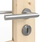 Detailansicht der Oberfläche von Typ 6002-04-SF9 Fichte Massivholz Doppelflügeltür inkl. Zarge - Radex