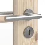 Detailansicht der Oberfläche von Typ 6002-SP10-B Kiefer Massivholz Doppelflügeltür inkl. Zarge - Radex