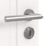 Detailansicht der Oberfläche von Lacuna 1 Classic Weißlack Doppelflügeltür inkl. Zarge - Huga