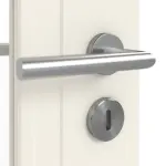 Detailansicht der Oberfläche in RAL 9010 von Lacuna 4 LA Classic Weißlack Doppelflügeltür inkl. Zarge - Huga