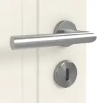 Detailansicht der Oberfläche von Lacuna 6 LA 1 Classic Weißlack Doppelflügeltür inkl. Zarge - Huga