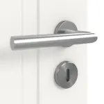 Detailansicht der Oberfläche von Lacuna 7 Classic Weißlack Doppelflügeltür inkl. Zarge - Huga