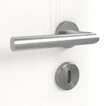 Detailansicht der Oberfläche von Pure 1 Bandseite ProLine Duradecor Gebürstetes Weiß Doppelflügeltür inkl. Zarge - Hörmann