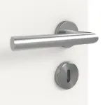 Detailansicht der Oberfläche von Pure 1 Bandseite ProLine Weißlack Doppelflügeltür inkl. Zarge - Hörmann