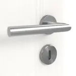 Detailansicht der Oberfläche von Pure 1 mittig ProLine Duradecor Gebürstetes Weiß Doppelflügeltür inkl. Zarge - Hörmann