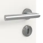 Detailansicht der Oberfläche von Pure 1 mittig ProLine Duradecor Verkehrsweiß RAL 9016 Doppelflügeltür inkl. Zarge - Hörmann