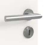 Detailansicht der Oberfläche von Pure 1 mittig ProLine Weißlack Doppelflügeltür inkl. Zarge - Hörmann