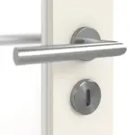 Detailansicht der Oberfläche von Pure 1 Schlossseite ProLine Weißlack Doppelflügeltür inkl. Zarge - Hörmann