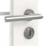 Detailansicht der Oberfläche von Sueno 2 Concept Durat Verkehrsweiß RAL 9016 Doppelflügeltür inkl. Zarge - Huga