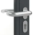 Detailansicht der Oberfläche von Innentür-Set 2-flg. Aluminium Rohrrahmentür mit Rauchschutzfunktion RS 250 mit LA-03 inkl. Blockzarge - Hörmann