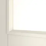 Detailansicht des Lichtausschnitts von Typ 20-04-LA 2 Weißlack Doppelflügeltür inkl. Zarge - Kilsgaard