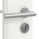 Detailansicht der Oberfläche von Typ 43-LA TopWeiß Lamikor Doppelflügeltür inkl. Zarge - Kilsgaard