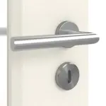 Detailansicht der Oberfläche von Typ 43-LA Weiß lackiert Lamikor Doppelflügeltür inkl. Zarge - Kilsgaard