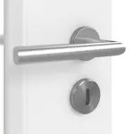 Detailansicht der Oberfläche von Typ 43-LA Uni Grau Lamikor Doppelflügeltür inkl. Zarge - Kilsgaard