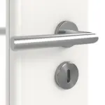 Detailansicht der Oberfläche von Weiß RAL 9016 LA 24 schlossseitig Basic Durat Innentür - Huga