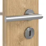 Detailansicht der Oberfläche von Asteiche LA 24 schlossseitig Basic Durat Innentür - Huga