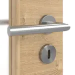 Detailansicht der Oberfläche von Asteiche quer DIN-LA Basic Durat Innentür - Huga