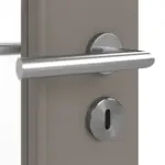 Detailansicht der Oberfläche von Taupe RAL 7048 LA 11 Basic Lack Innentür - Huga