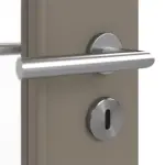 Detailansicht der Oberfläche von Taupe RAL 7048 LA 11 Mattlack Basic Innentür - Huga