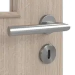 Detailansicht der Oberfläche von Eiche grau LA 12 Basic Durat Innentür - Huga