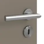 Detailansicht der Oberfläche von Taupe RAL 7048 LA 14 Mattlack Basic Innentür - Huga