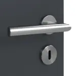 Detailansicht der Oberfläche von Anthrazit RAL 7016 LA 24 mittig Basic Lack Innentür - Huga