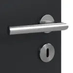 Detailansicht der Oberfläche von Anthrazit RAL 7016 LA 24 mittig Mattlack Basic Innentür - Huga