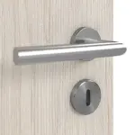 Detailansicht der Oberfläche von Eiche lasiert LA 4 mittig Basic Durat Innentür - Huga