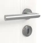 Detailansicht der Oberfläche von Pino Weiß LA 4 mittig Basic Durat Innentür - Huga