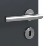 Detailansicht der Oberfläche von Anthrazit RAL 7016 LA 6 Raute Basic Lack Innentür - Huga