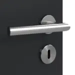 Detailansicht der Oberfläche von Anthrazit RAL 7016 LA 6 Raute Mattlack Basic Innentür - Huga