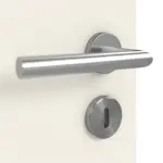 Detailansicht der Oberfläche von Weiß ähnlich RAL 9010 LA 6 Raute Basic Lack Innentür - Huga