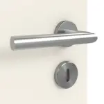 Detailansicht der Oberfläche von Weiß ähnlich RAL 9010 LA 24 bandseitig Basic Lack Innentür - Huga