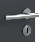 Detailansicht der Oberfläche von Anthrazit RAL 7016 Basic Lack Innentür - Huga