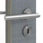 Detailansicht der Oberfläche von Cotton like Hygge Grau LA 11 Basic Innentür - Huga