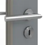 Detailansicht der Oberfläche von Ultramatt Hygge Grau LA 11 Basic Innentür - Huga