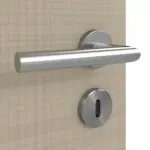 Detailansicht der Oberfläche von Cotton like Taupe LA 24 Basic Innentür - Huga