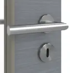 Detailansicht der Oberfläche von Strukturiert Hygge Grau LA 24 schlossseitig Basic Innentür - Huga