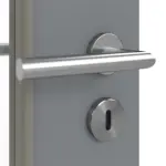 Detailansicht der Oberfläche von Ultramatt Hygge Grau LA 24 schlossseitig Basic Innentür - Huga