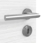 Detailansicht der Oberfläche von Strukturiert Weiß LA 24 Basic Innentür - Huga