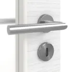 Detailansicht der Oberfläche von Strukturiert Weiß LA 27 Basic Innentür - Huga